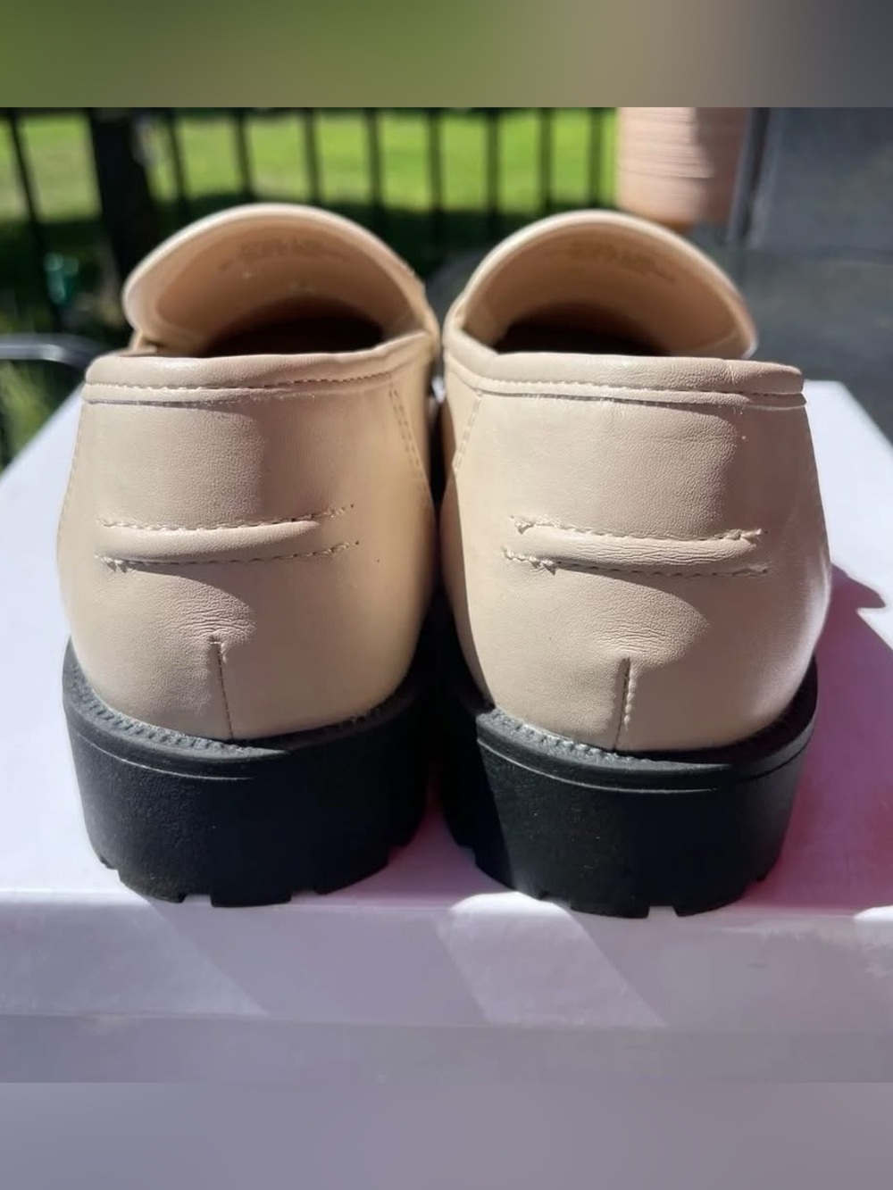 Sincerely Jules Broadmoor Cream Loafers size 7.5 - Picture 8 of 12